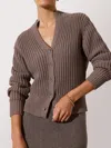 Brochu Walker The Vito Cardigan In Brown