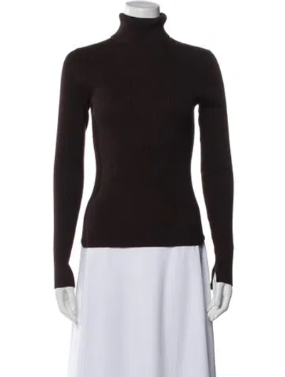 Pre-owned Brochu Walker Turtleneck Sweater In Brown