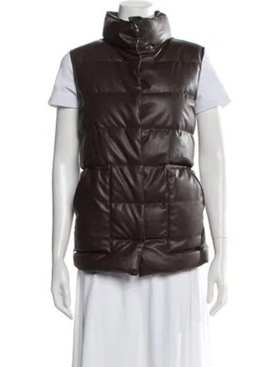 Pre-owned Brochu Walker Vest In Brown