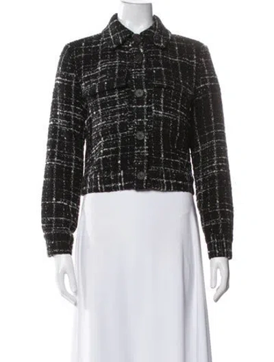 Pre-owned Brochu Walker Virgin Wool Tweed Pattern Jacket In Multi