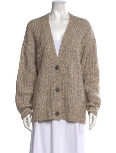 Pre-owned Brochu Walker V-neck Sweater In Brown