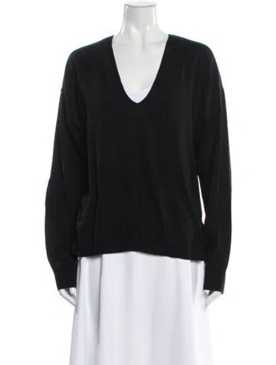 Pre-owned Brochu Walker V-neck Sweater In Gray