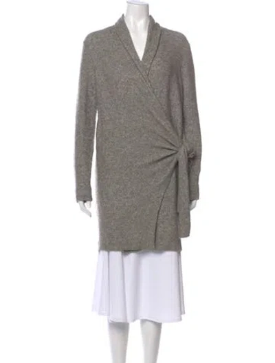 Pre-owned Brochu Walker V-neck Sweater In Gray