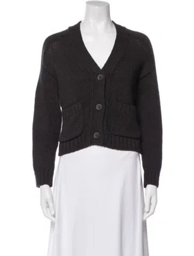 Pre-owned Brochu Walker V-neck Sweater In Gray