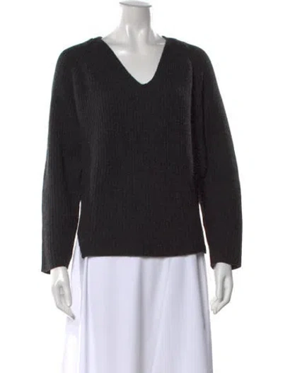 Pre-owned Brochu Walker V-neck Sweater In Gray