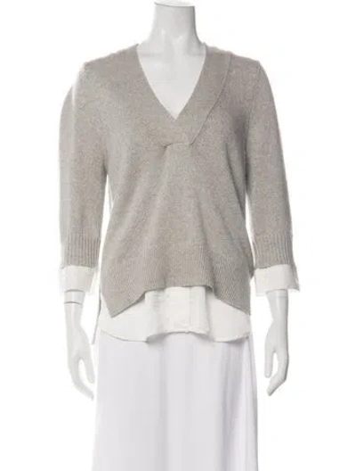 Pre-owned Brochu Walker V-neck Sweater In Multi