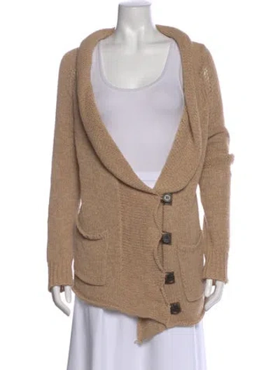 Pre-owned Brochu Walker V-neck Sweater In Neutral