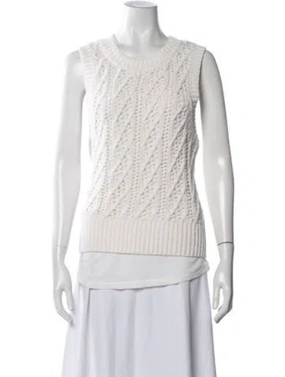 Pre-owned Brochu Walker V-neck Sweater In Neutrals