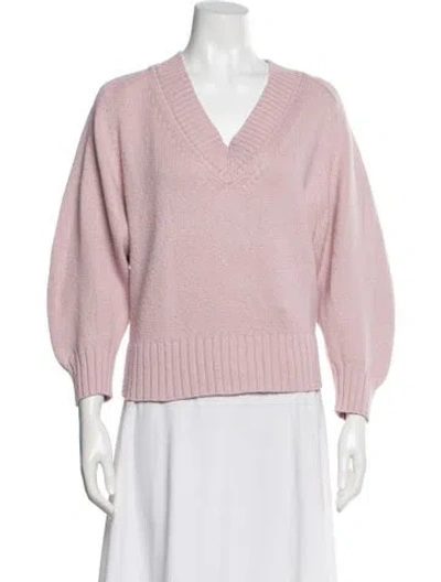 Pre-owned Brochu Walker V-neck Sweater In Purple