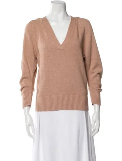 Pre-owned Brochu Walker V-neck Sweater W/ Tags In Neutral
