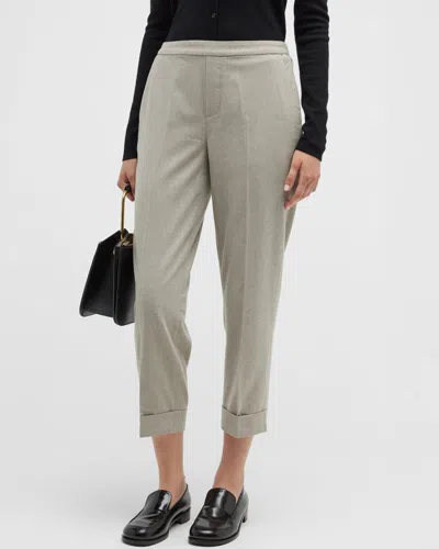 Brochu Walker Westport Cuffed Ankle Pants In Whisper Melange Wspml