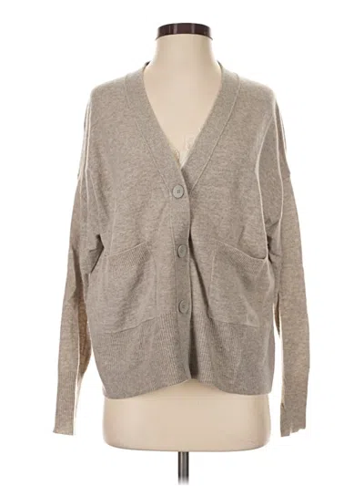 Pre-owned Brochu Walker Wool Cardigan Sweater In Tan