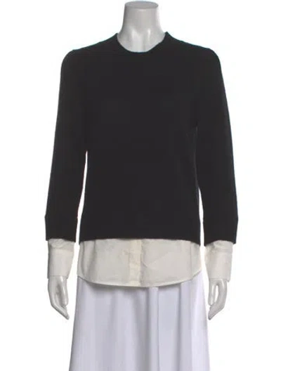 Pre-owned Brochu Walker Wool Colorblock Pattern Sweater In Gray