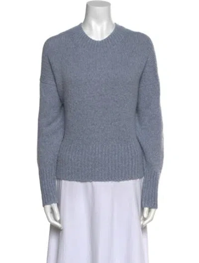 Pre-owned Brochu Walker Wool Crew Neck Sweater In Blue