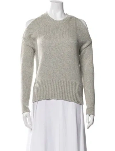 Pre-owned Brochu Walker Wool Crew Neck Sweater In Gray