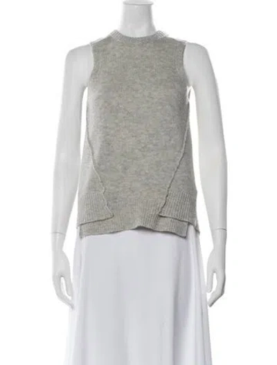 Pre-owned Brochu Walker Wool Crew Neck Sweater In Grey