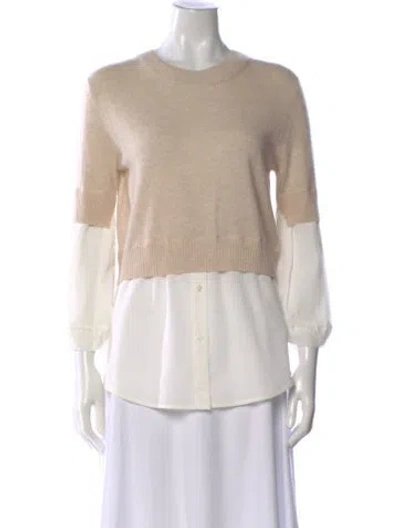 Pre-owned Brochu Walker Wool Crew Neck Sweater In Multi