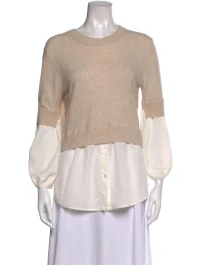 Pre-owned Brochu Walker Wool Crew Neck Sweater In Multi