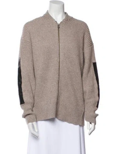 Pre-owned Brochu Walker Wool Crew Neck Sweater In Neutral