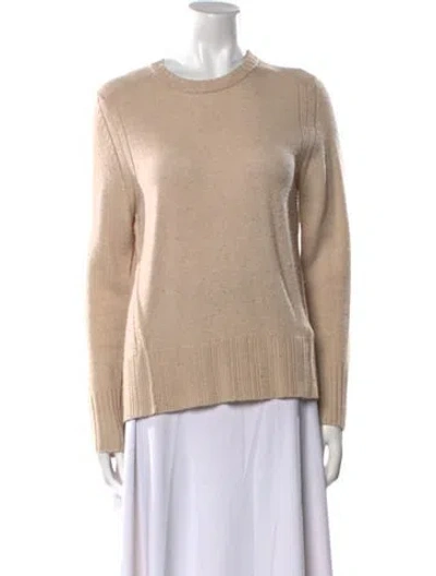 Pre-owned Brochu Walker Wool Crew Neck Sweater In Neutral
