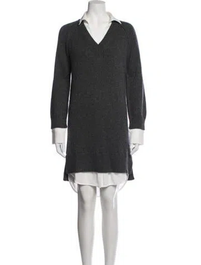 Pre-owned Brochu Walker Wool Knee-length Dress In Blue