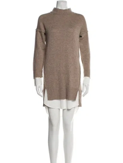 Pre-owned Brochu Walker Wool Knee-length Dress In Multi