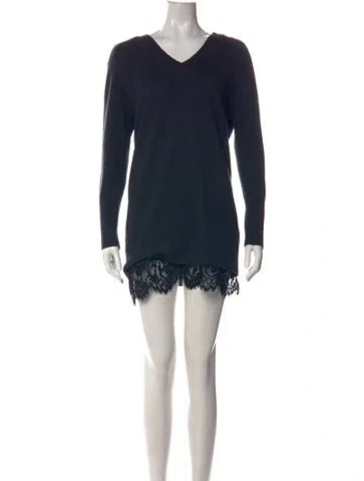 Pre-owned Brochu Walker Wool Mini Dress In Gray