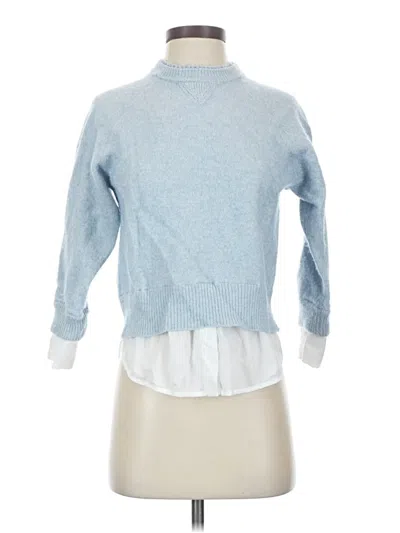 Pre-owned Brochu Walker Wool Pullover Sweater In Blue
