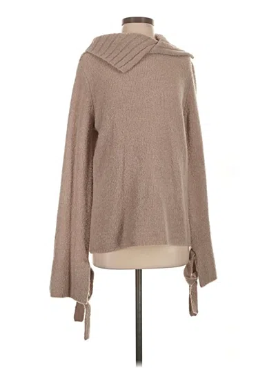 Pre-owned Brochu Walker Wool Pullover Sweater In Tan