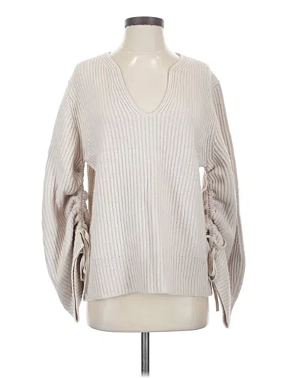 Pre-owned Brochu Walker Wool Pullover Sweater In White