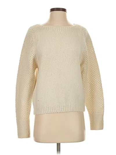 Pre-owned Brochu Walker Wool Pullover Sweater In White