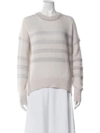 Pre-owned Brochu Walker Wool Striped Sweater In Blue