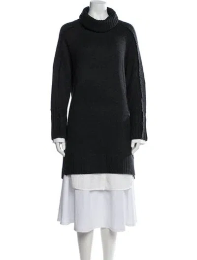 Pre-owned Brochu Walker Wool Turtleneck Sweater In Black