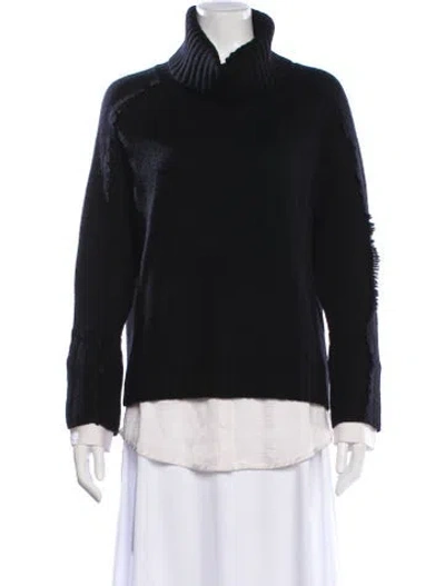 Pre-owned Brochu Walker Wool Turtleneck Sweater In Black