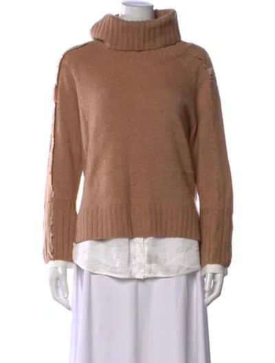 Pre-owned Brochu Walker Wool Turtleneck Sweater In Brown