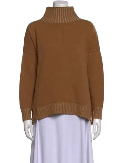 Pre-owned Brochu Walker Wool Turtleneck Sweater In Brown