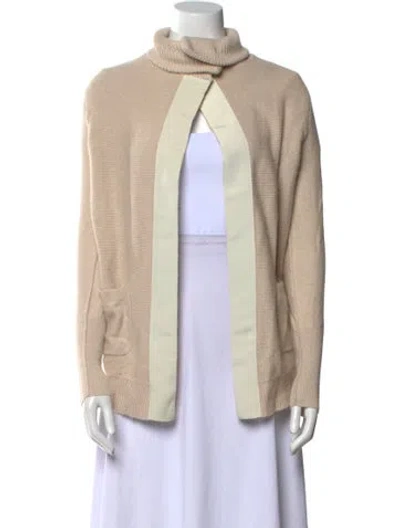 Pre-owned Brochu Walker Wool Turtleneck Sweater In Neutral
