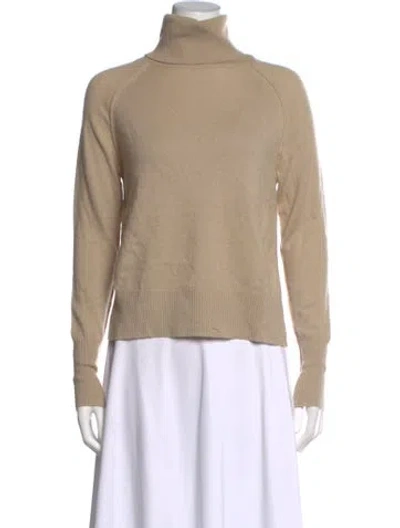 Pre-owned Brochu Walker Wool Turtleneck Sweater In Neutral