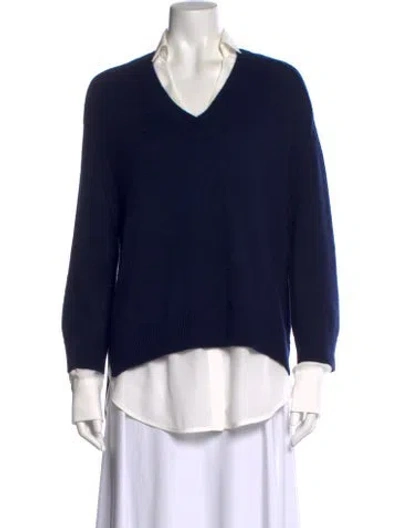 Pre-owned Brochu Walker Wool V-neck Sweater In Multi