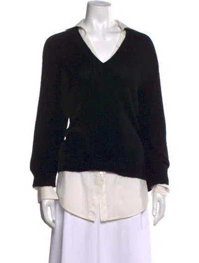 Pre-owned Brochu Walker Wool V-neck Sweater In Multi