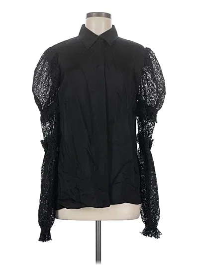 Pre-owned Brock Collection 3/4 Sleeve Blouse In Black