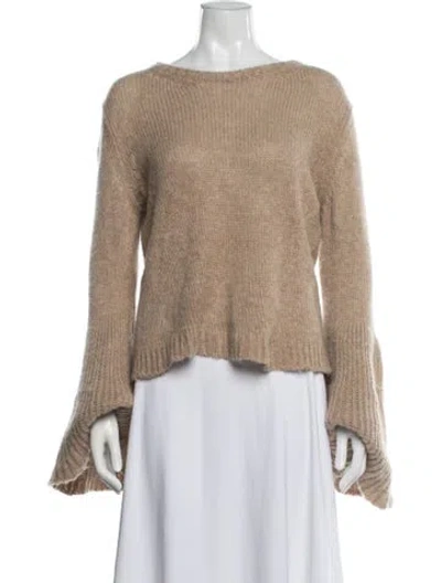 Pre-owned Brock Collection Cashmere Crew Neck Sweater In Neutral
