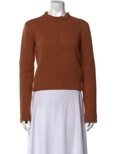 Pre-owned Brock Collection Cashmere Crew Neck Sweater In Orange