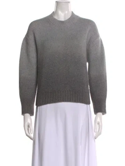 Pre-owned Brock Collection Cashmere Mock Neck Sweater In Gray