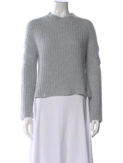 Pre-owned Brock Collection Cashmere Mock Neck Sweater In Gray