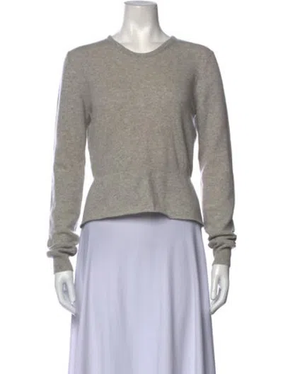 Pre-owned Brock Collection Cashmere Scoop Neck Sweater In Grey