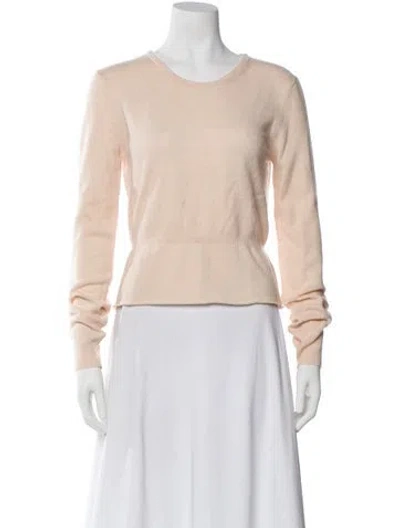 Pre-owned Brock Collection Cashmere Scoop Neck Sweater In Pink