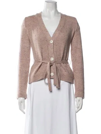 Pre-owned Brock Collection Cashmere Tweed Pattern Sweater In Pink