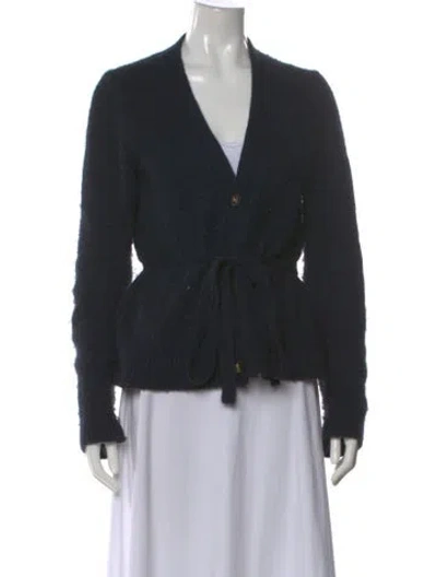 Pre-owned Brock Collection Cashmere V-neck Sweater In Black