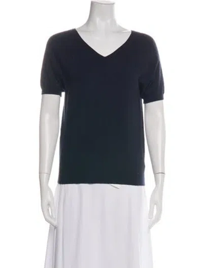 Pre-owned Brock Collection Cashmere V-neck Sweater In Black